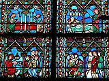 Paris 26 Notre Dame Inside Stained Glass Windows